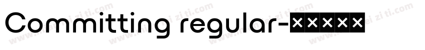 Committing regular字体转换